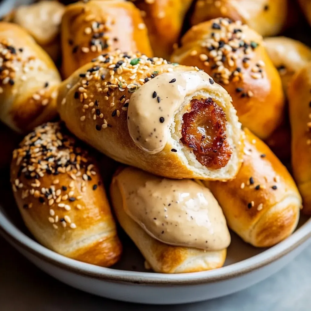 A bowl of bread with sauce on it.