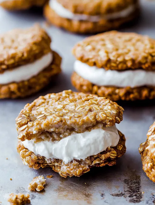 Homemade oatmeal creme pies.