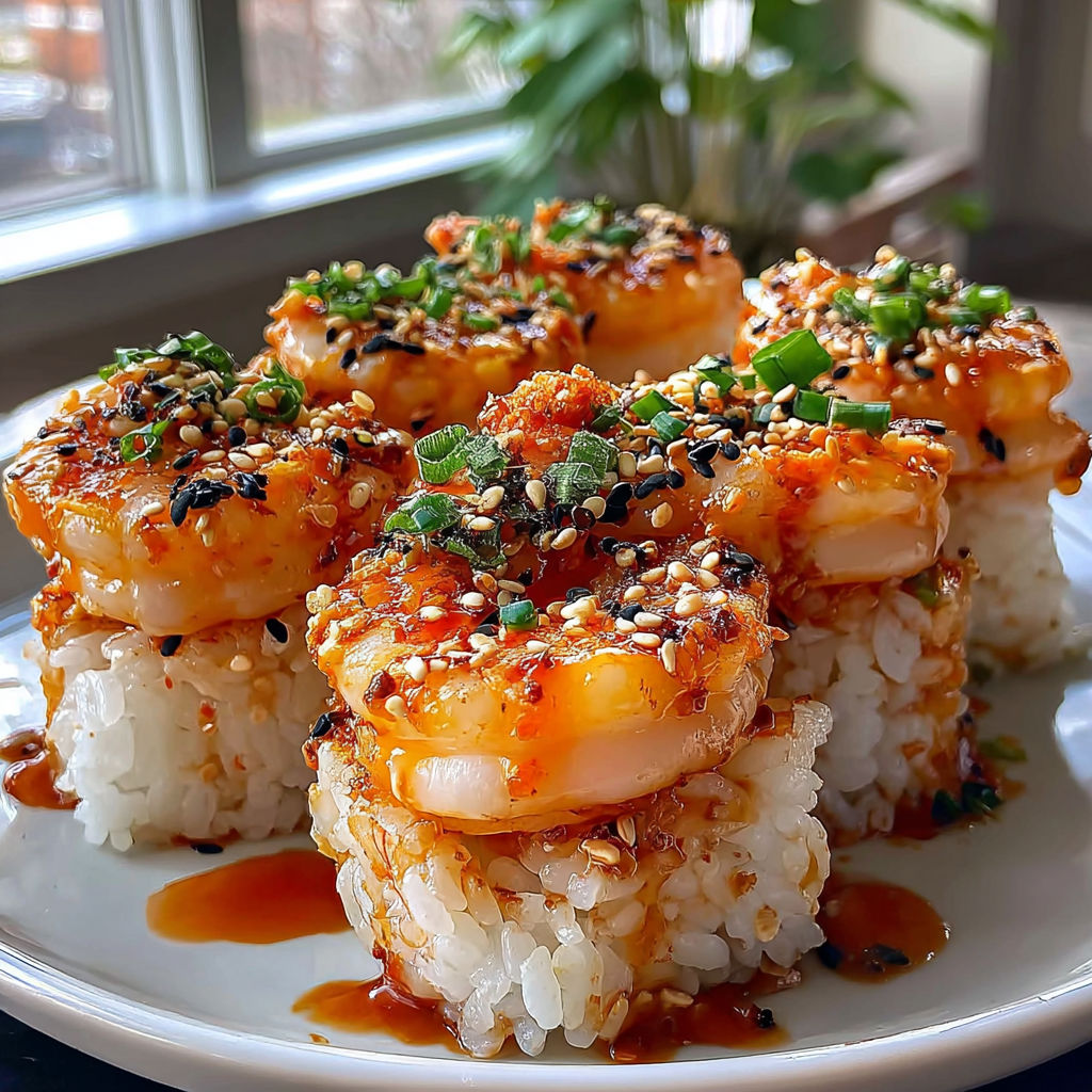 Spicy Shrimp Sushi Stacks: A Delicious Twist Awaits!.
