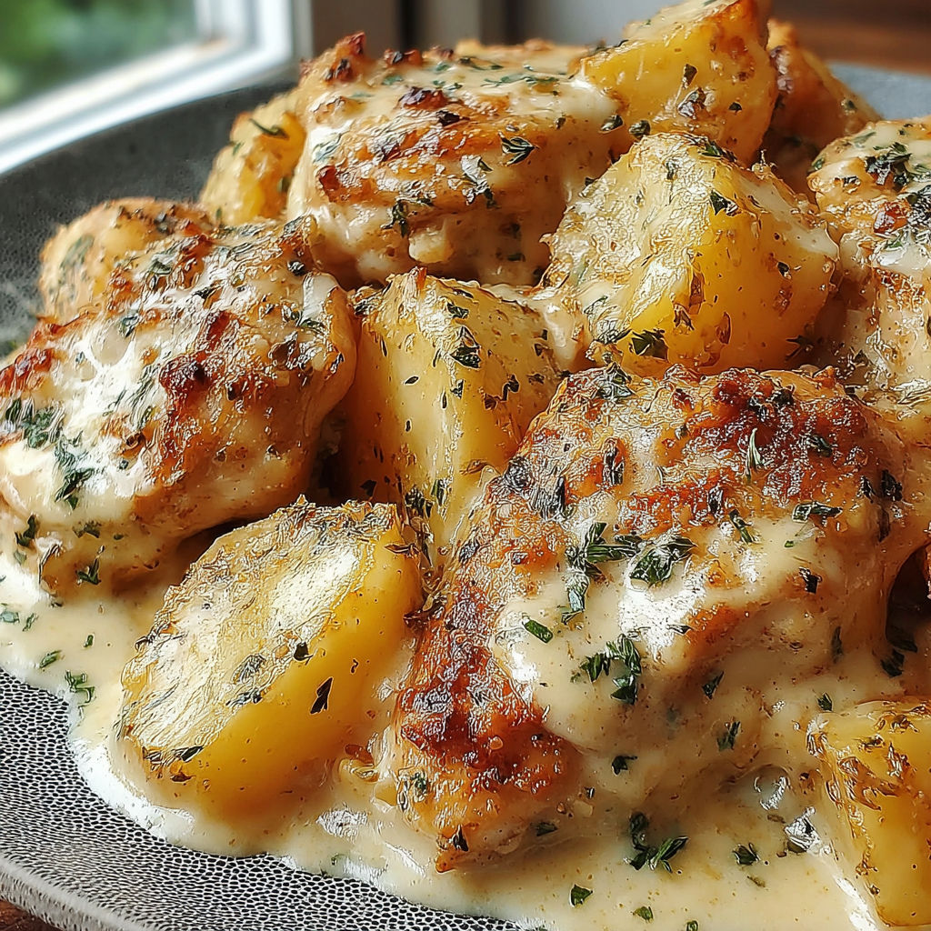 A plate of food with garlic and Parmesan cheese.