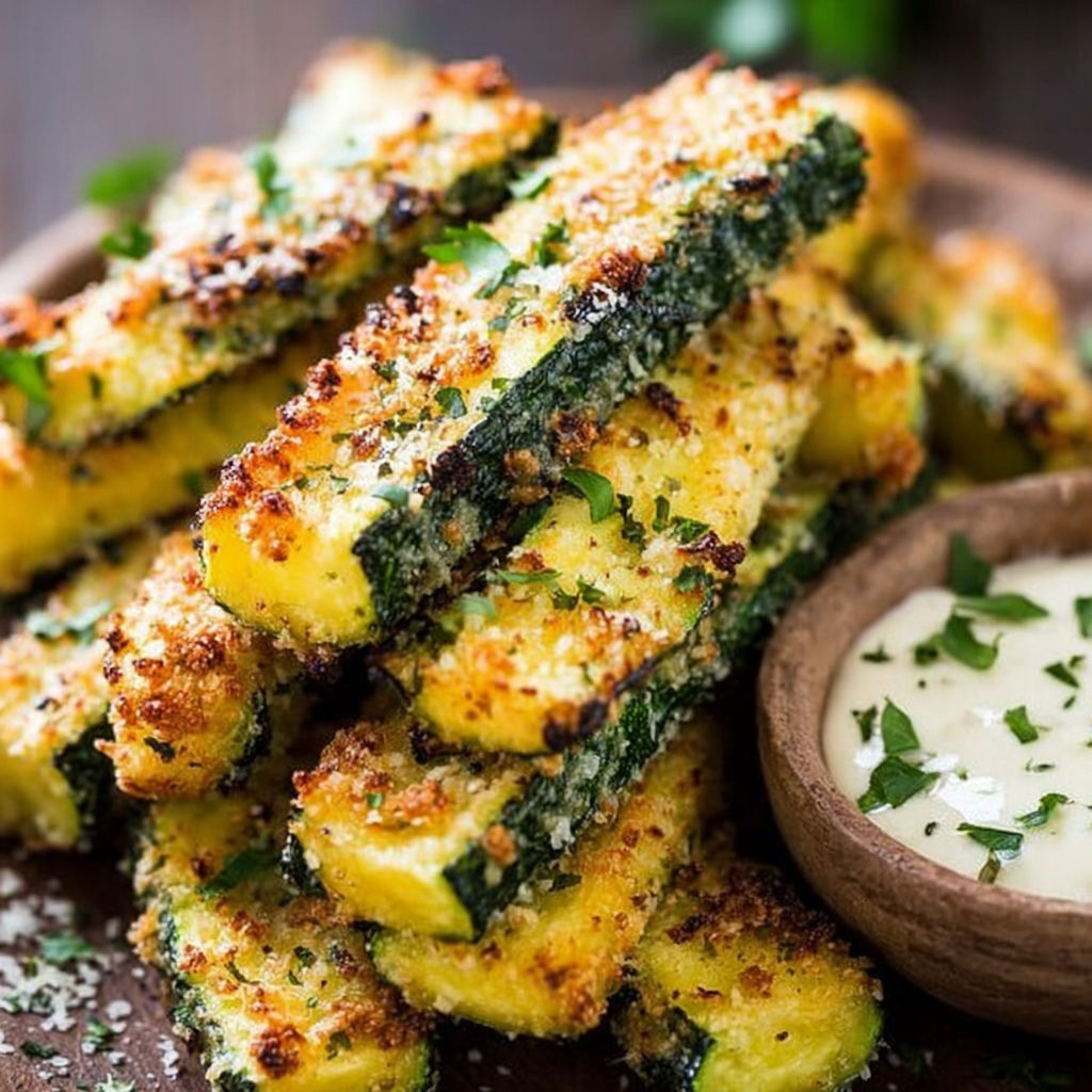 Baked Parmesan Zucchini Fries - Crispy, Cheesy, and Guilt-Free!