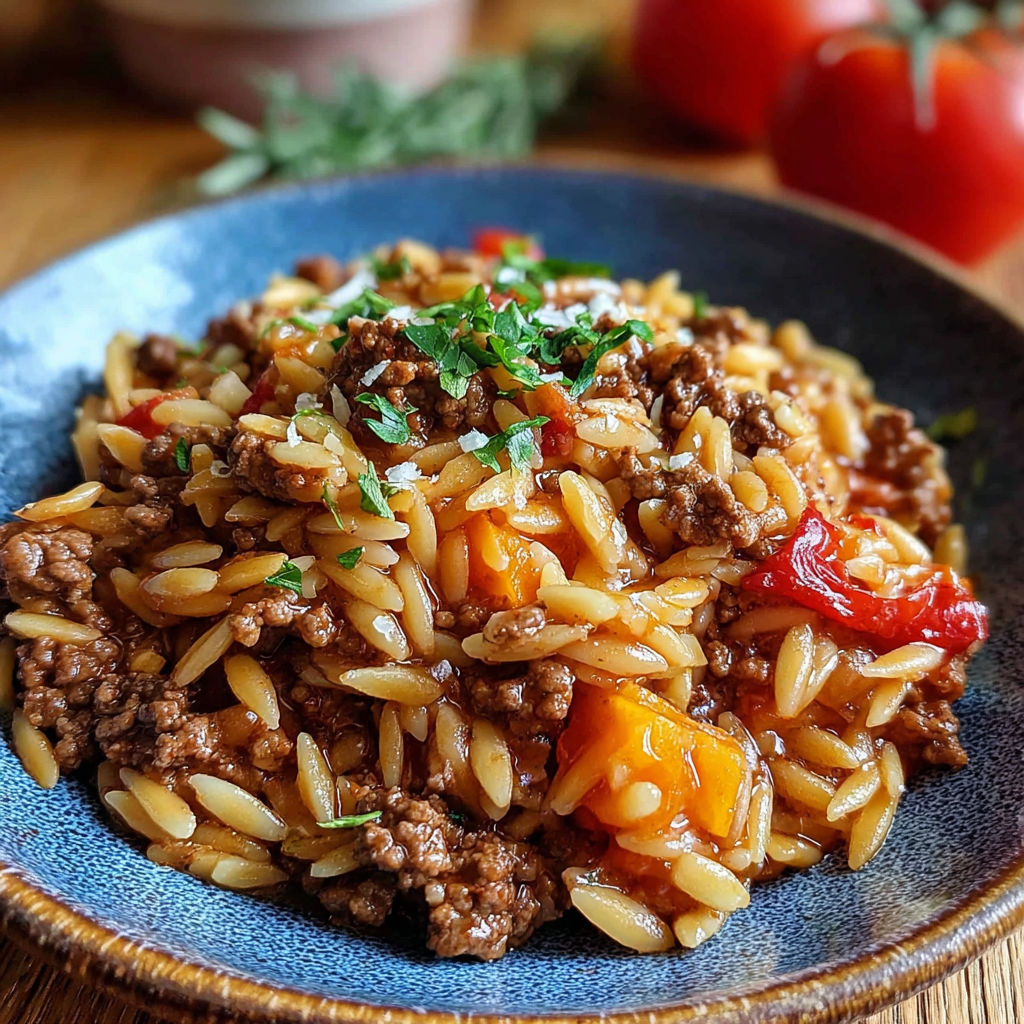 A plate of rice with meat and vegetables.