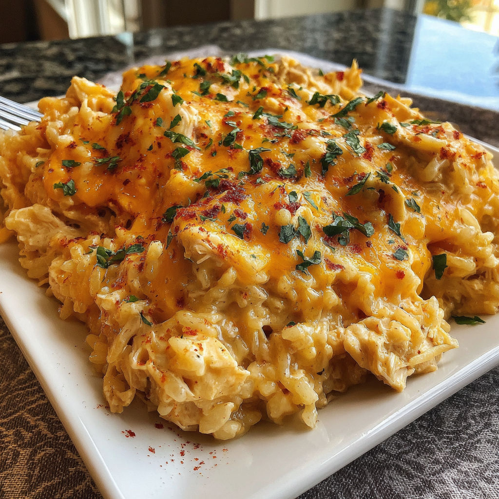 A plate of food with a fork on it.