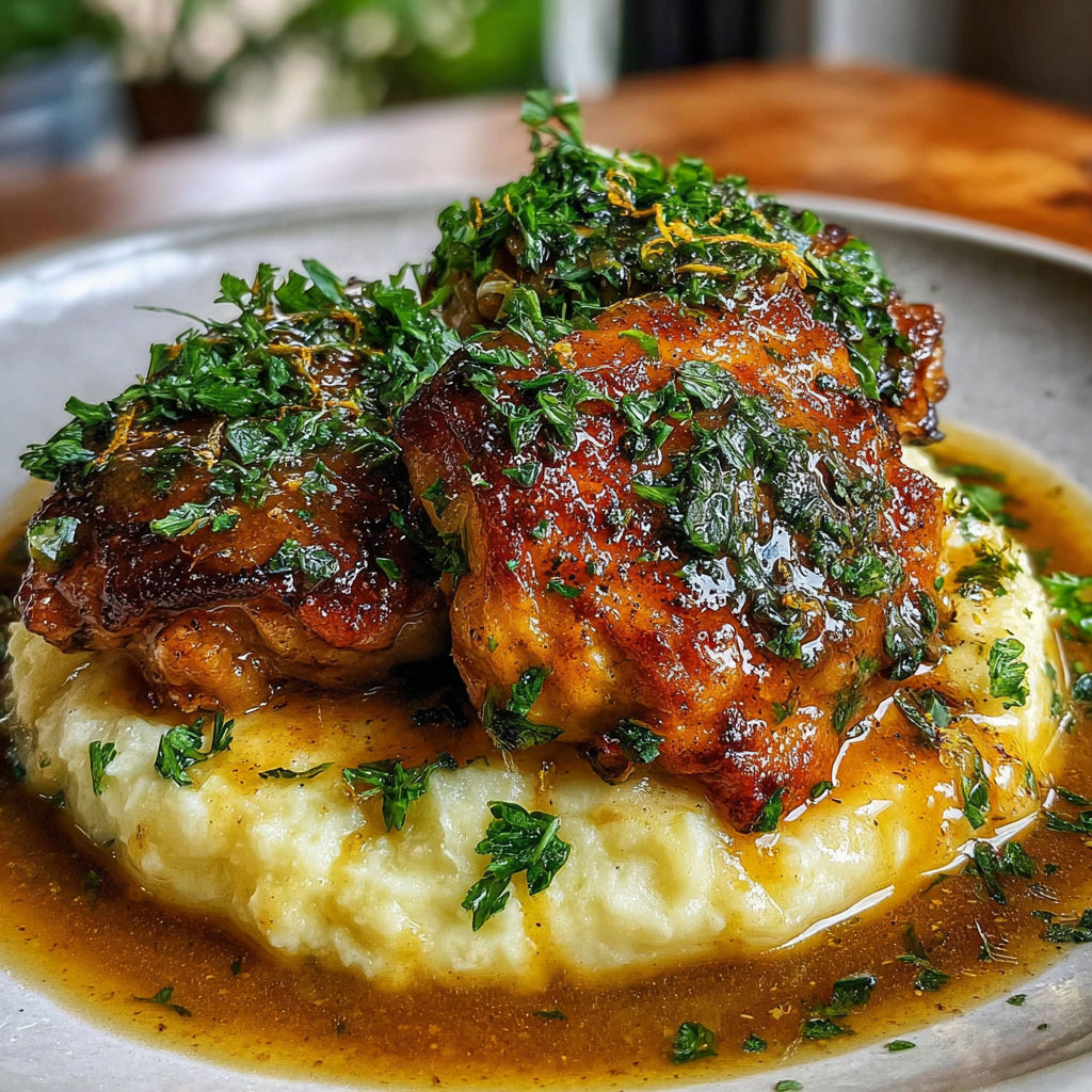 A plate of food with a sauce on it.