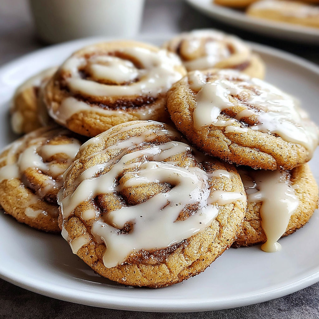 A plate of cookies with frosting.
