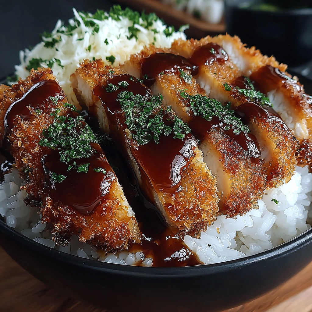 A bowl of food with a sauce on top.