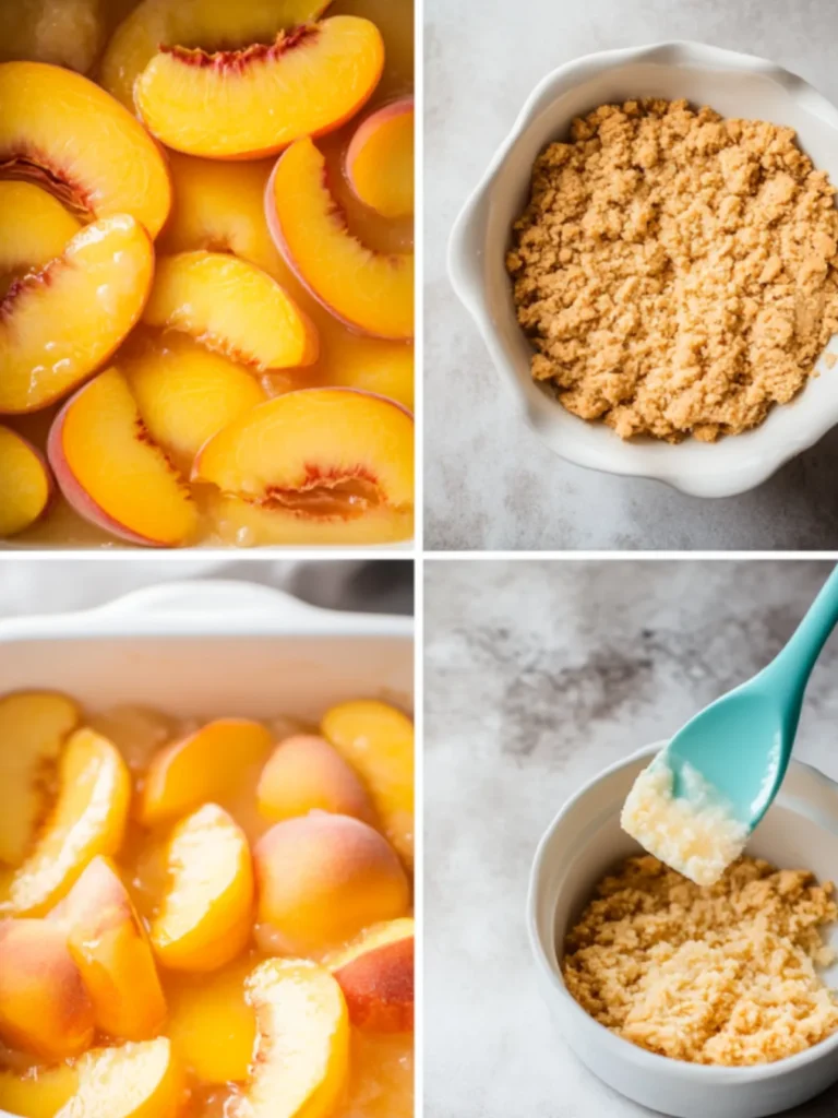 easy vegan peach cobbler