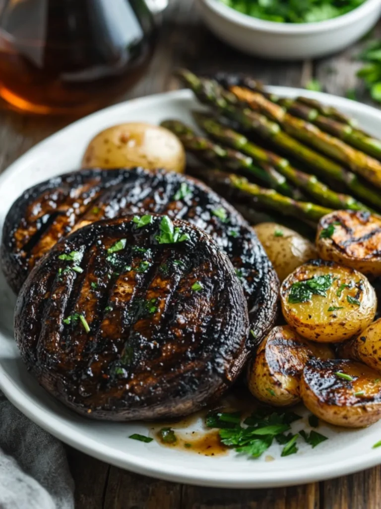 how to prepare portobello mushrooms for steak