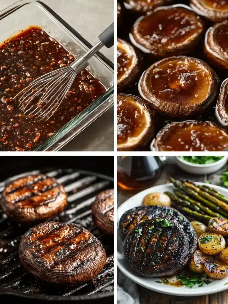 how to prepare portobello mushrooms for steak